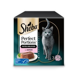 Sheba Perfect Portions hrană umedă pentru pisici adulte, cu somon în aspic 6 x 37,5 g image