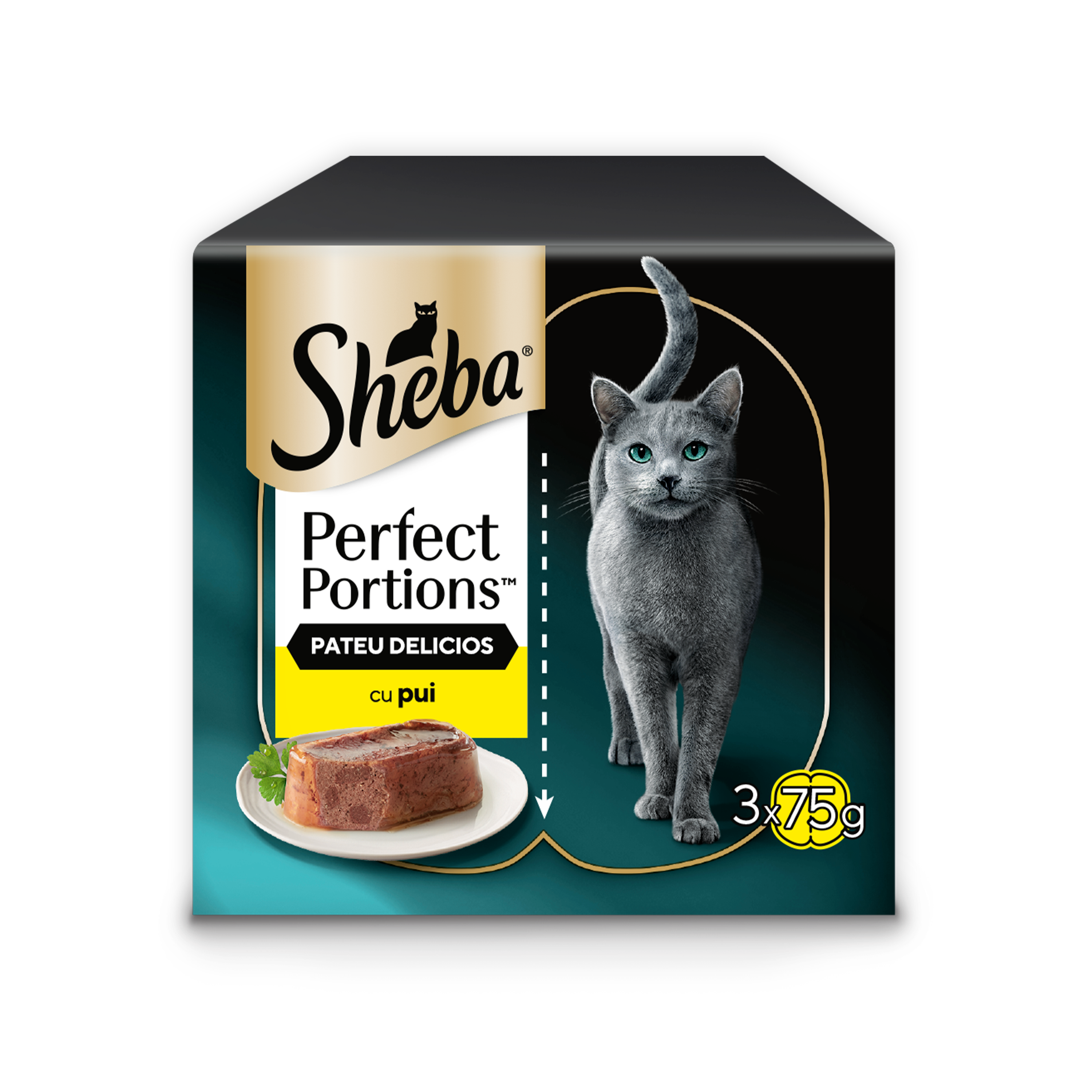 Sheba Perfect Portions hrană umedă pentru pisici adulte, cu pui în aspic 6 x 37,5 g image